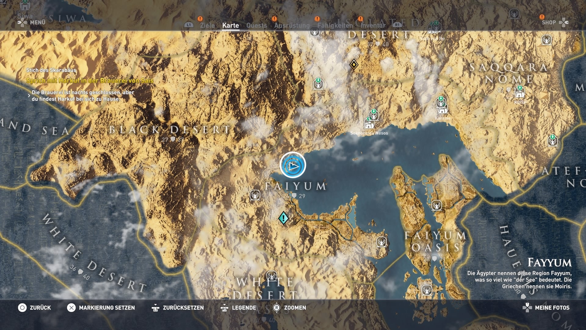 Assassin's Creed Origins - Steinkreise Karte Assassin's Creed Origins - Steinkreise: Alle Sternzeichen-Rätsel gelöst
